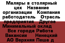 Маляры в столярный цех › Название организации ­ Компания-работодатель › Отрасль предприятия ­ Другое › Минимальный оклад ­ 1 - Все города Работа » Вакансии   . Ненецкий АО,Верхняя Пеша д.